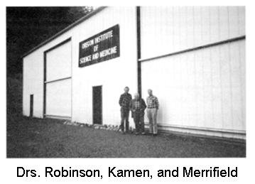 Drs. Robinson, Kamen, and Merrifield